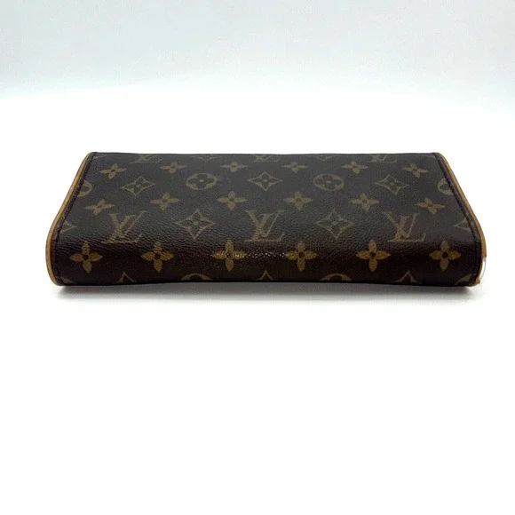 Authentic Louis Vuitton Pochette Twin Monogram Brown Clutch - Picture 16 of 16